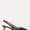 Siyah Kadın Ralph Lauren Lolah Nappa Deri Slingback Topuklu Ayakkabı Siyah Kadın Ralph Lauren Lolah Nappa Deri Slingback Topuklu Ayakkabı