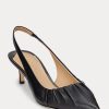 Siyah Kadın Ralph Lauren Lolah Nappa Deri Slingback Topuklu Ayakkabı Siyah Kadın Ralph Lauren Lolah Nappa Deri Slingback Topuklu Ayakkabı