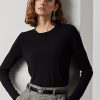 Siyah Kadın Ralph Lauren Merino Yün Yuvarlak Yaka Kazaklar Siyah Kadın Ralph Lauren Merino Yün Yuvarlak Yaka Kazaklar