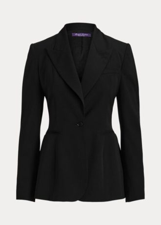 Siyah Kadın Ralph Lauren Meritta Yün Barathea Ceketler Siyah Kadın Ralph Lauren Meritta Yün Barathea Ceketler