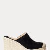 Siyah Kadın Ralph Lauren Pennie Süet Espadril