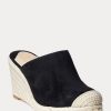 Siyah Kadın Ralph Lauren Pennie Süet Espadril