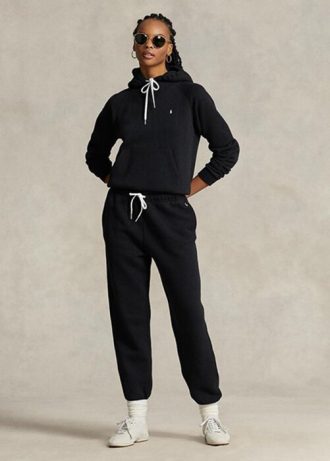 Siyah Kadın Ralph Lauren Polar Atletizm Pantolonu
