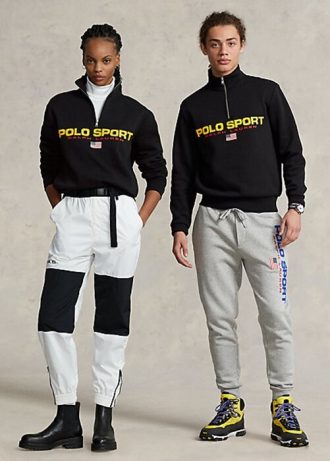 Siyah Kadın Ralph Lauren Polo Spor Polar Sweatshirt