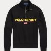 Siyah Kadın Ralph Lauren Polo Spor Polar Sweatshirt