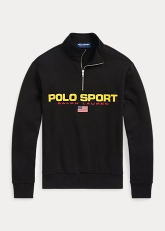 Siyah Kadın Ralph Lauren Polo Spor Polar Sweatshirt