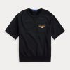 Siyah Kadın Ralph Lauren Polo Sport Kısa Kollu Sweatshirt Siyah Kadın Ralph Lauren Polo Sport Kısa Kollu Sweatshirt