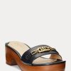Siyah Kadın Ralph Lauren Roxanne Nappa Deri Sandaletler Siyah Kadın Ralph Lauren Roxanne Nappa Deri Sandaletler