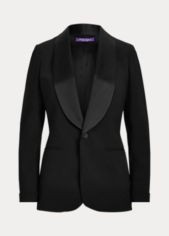 Siyah Kadın Ralph Lauren Sawyer Yün Smokin Ceketleri Siyah Kadın Ralph Lauren Sawyer Yün Smokin Ceketleri