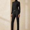 Siyah Kadın Ralph Lauren Simone Virgin Wool Pantolon Siyah Kadın Ralph Lauren Simone Virgin Wool Pantolon