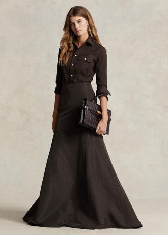 Siyah Kadın Ralph Lauren Tafta Denizkızı Uzun Etekler Siyah Kadın Ralph Lauren Tafta Denizkızı Uzun Etekler