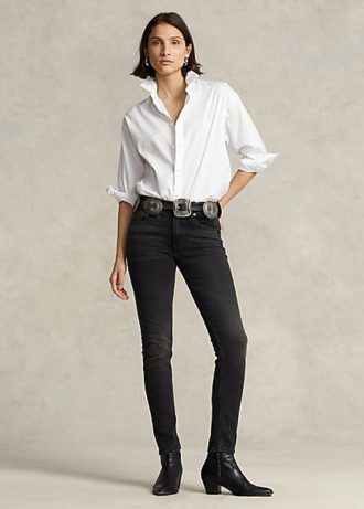 Siyah Kadın Ralph Lauren Tompkins Skinny Jean