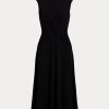 Siyah Kadın Ralph Lauren Twist-Front Jersey Elbise Siyah Kadın Ralph Lauren Twist-Front Jersey Elbise