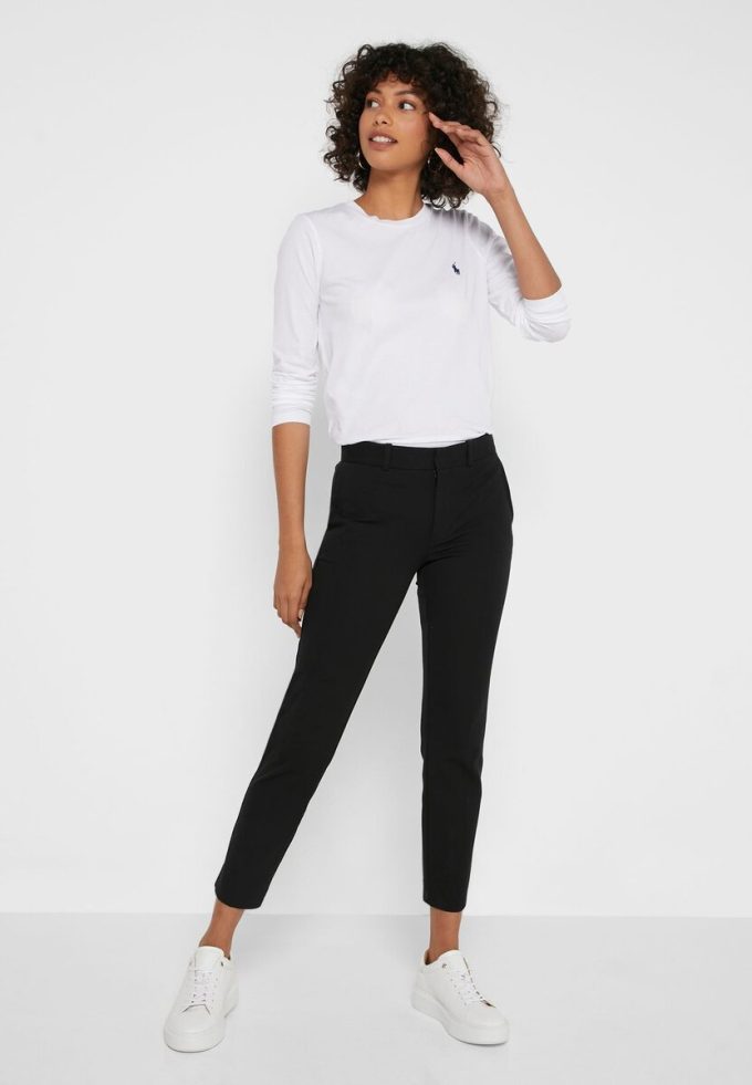 Siyah Kadın Ralph Lauren Yüksek Bel Pantolon Siyah Kadın Ralph Lauren Yüksek Bel Pantolon