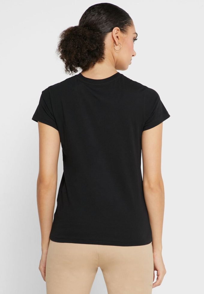 Siyah Kadın Ralph Lauren Yuvarlak Yaka Grafik Üstler Siyah Kadın Ralph Lauren Yuvarlak Yaka Grafik Üstler