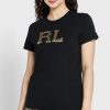 Siyah Kadın Ralph Lauren Yuvarlak Yaka Logolu Tişörtler Siyah Kadın Ralph Lauren Yuvarlak Yaka Logolu Tişörtler