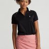 Siyah Kadın Ralph Lauren Özel Kesim Çeyrek Fermuarlı Polo Tişörtler Siyah Kadın Ralph Lauren Özel Kesim Çeyrek Fermuarlı Polo Tişörtler