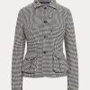 Siyah / Krem Kadın Ralph Lauren Cartwright Houndstooth Yün Karışımlı Ceketler Siyah / Krem Kadın Ralph Lauren Cartwright Houndstooth Yün Karışımlı Ceketler