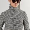 Siyah / Krem Kadın Ralph Lauren Cartwright Houndstooth Yün Karışımlı Ceketler Siyah / Krem Kadın Ralph Lauren Cartwright Houndstooth Yün Karışımlı Ceketler