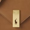 Tan Kadın Ralph Lauren Polo ID Dana Derisi Zarflı Çapraz Çantalar