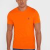 Turuncu Erkek Ralph Lauren Essential Yuvarlak Yaka Tişörtler Turuncu Erkek Ralph Lauren Essential Yuvarlak Yaka Tişörtler