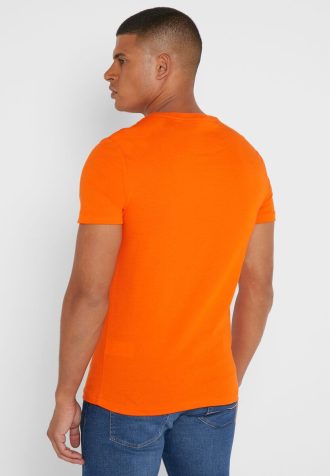 Turuncu Erkek Ralph Lauren Essential Yuvarlak Yaka Tişörtler