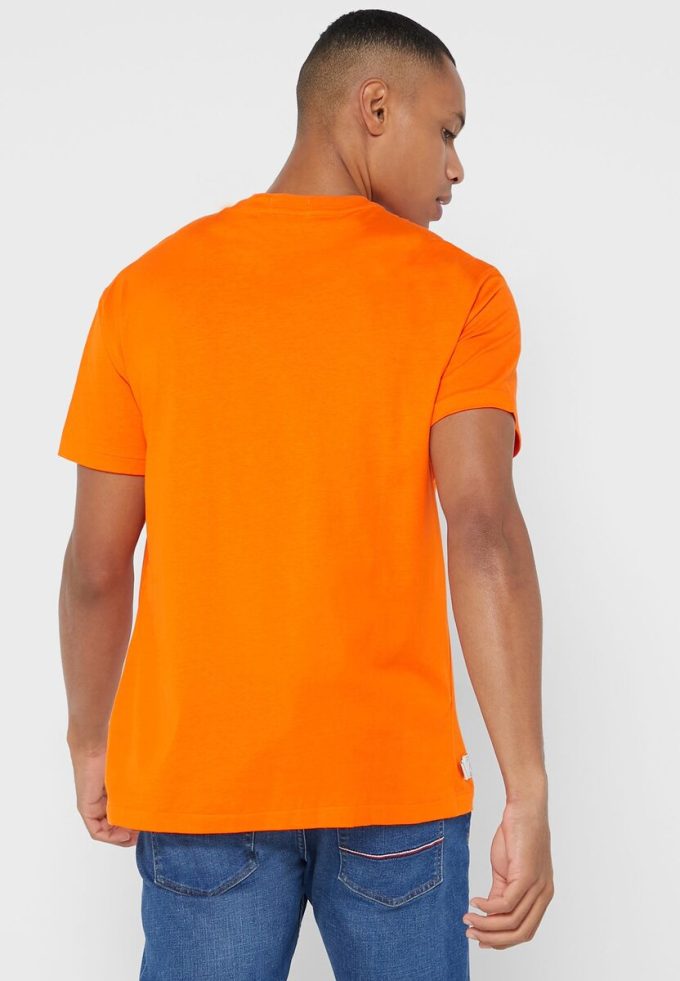 Turuncu Erkek Ralph Lauren Logolu Yuvarlak Yaka Tişörtler Turuncu Erkek Ralph Lauren Logolu Yuvarlak Yaka Tişörtler