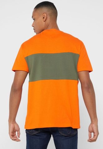Turuncu Erkek Ralph Lauren Logolu Yuvarlak Yaka Tişörtler