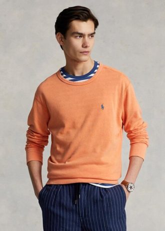 Turuncu Erkek Ralph Lauren Spa Havlu Sweatshirt