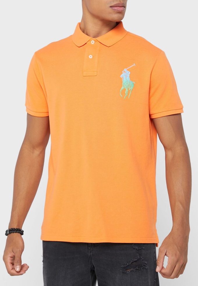 Turuncu Erkek Ralph Lauren Temel Polo Tişörtleri Turuncu Erkek Ralph Lauren Temel Polo Tişörtleri