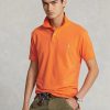 Turuncu Erkek Ralph Lauren Özel Slim Fit File Polo Tişörtler Turuncu Erkek Ralph Lauren Özel Slim Fit File Polo Tişörtler