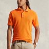 Turuncu Erkek Ralph Lauren Özel Slim Fit File Polo Tişörtler Turuncu Erkek Ralph Lauren Özel Slim Fit File Polo Tişörtler
