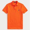 Turuncu Erkek Ralph Lauren Özel Slim Fit File Polo Tişörtler Turuncu Erkek Ralph Lauren Özel Slim Fit File Polo Tişörtler