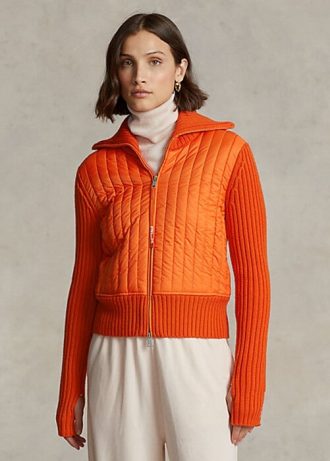 Turuncu Kadın Ralph Lauren Hibrit Huni Yaka Ceketler Turuncu Kadın Ralph Lauren Hibrit Huni Yaka Ceketler