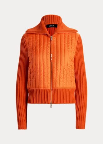 Turuncu Kadın Ralph Lauren Hibrit Huni Yaka Ceketler Turuncu Kadın Ralph Lauren Hibrit Huni Yaka Ceketler