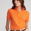 Turuncu Kadın Ralph Lauren Klasik Kesim File Polo Tişörtler Turuncu Kadın Ralph Lauren Klasik Kesim File Polo Tişörtler
