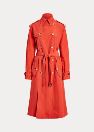 Turuncu Kadın Ralph Lauren İpek Karışımlı Montlar