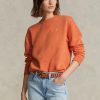 Turuncu Kadın Ralph Lauren Polar Yuvarlak Yaka Kazak Sweatshirt Turuncu Kadın Ralph Lauren Polar Yuvarlak Yaka Kazak Sweatshirt