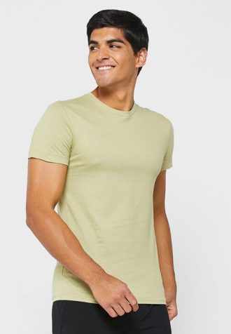 Yeşil Erkek Ralph Lauren 3’lü Paket Çeşitli Yuvarlak Yaka Tişörtler