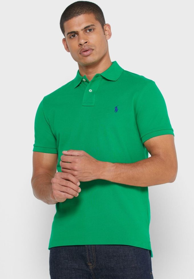 Yeşil Erkek Ralph Lauren Basic Mesh Polo Tişörtleri Yeşil Erkek Ralph Lauren Basic Mesh Polo Tişörtleri