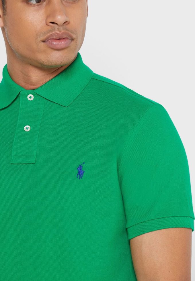 Yeşil Erkek Ralph Lauren Basic Mesh Polo Tişörtleri Yeşil Erkek Ralph Lauren Basic Mesh Polo Tişörtleri