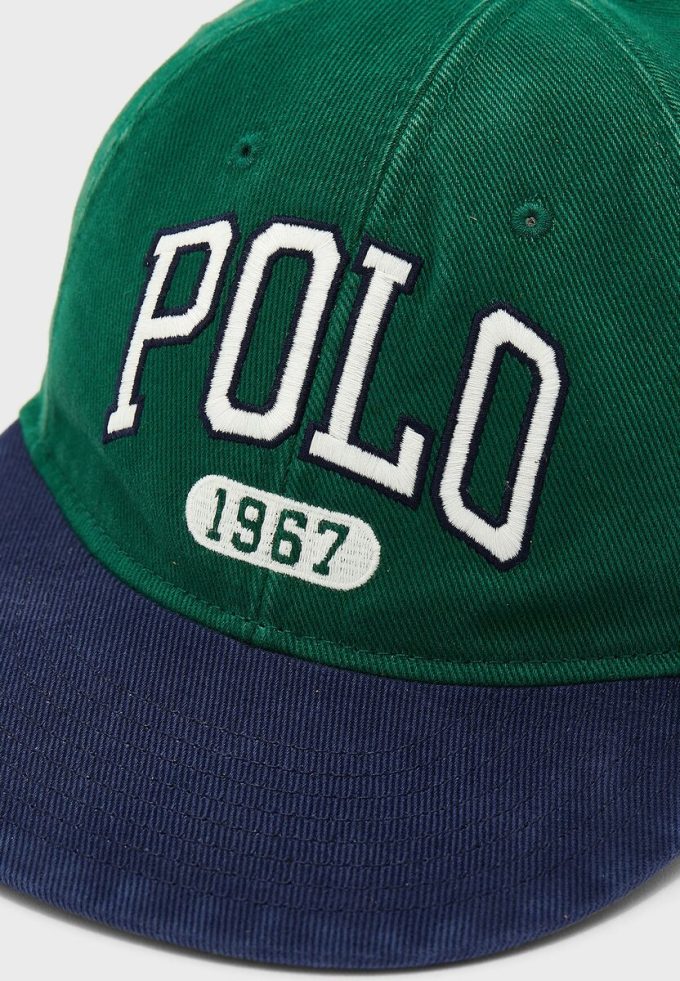Yeşil Erkek Ralph Lauren Baskılı Şapkalar