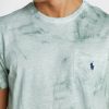 Yeşil Erkek Ralph Lauren Baskılı Yuvarlak Yaka Tişörtler