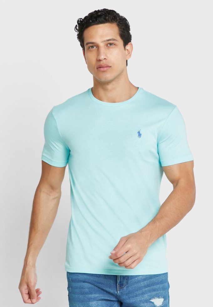 Yeşil Erkek Ralph Lauren Essential Yuvarlak Yaka Tişörtler Yeşil Erkek Ralph Lauren Essential Yuvarlak Yaka Tişörtler