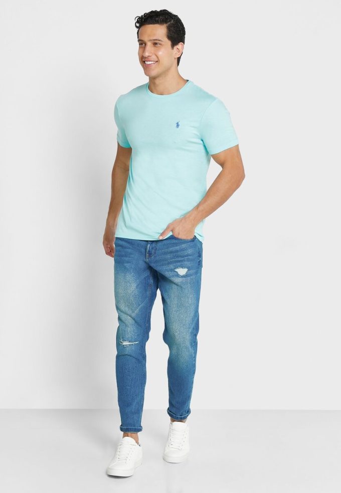 Yeşil Erkek Ralph Lauren Essential Yuvarlak Yaka Tişörtler Yeşil Erkek Ralph Lauren Essential Yuvarlak Yaka Tişörtler