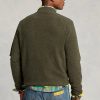 Yeşil Erkek Ralph Lauren Fırçalanmış Polar Bomber Ceketler Yeşil Erkek Ralph Lauren Fırçalanmış Polar Bomber Ceketler