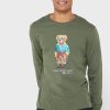 Yeşil Erkek Ralph Lauren Grafik Yuvarlak Yaka Tişörtler Yeşil Erkek Ralph Lauren Grafik Yuvarlak Yaka Tişörtler