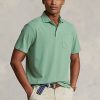 Yeşil Erkek Ralph Lauren Klasik Kesim Pamuklu-Keten Polo Tişörtler Yeşil Erkek Ralph Lauren Klasik Kesim Pamuklu-Keten Polo Tişörtler