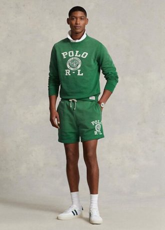 Yeşil Erkek Ralph Lauren Logo Polar Şort