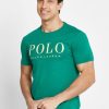 Yeşil Erkek Ralph Lauren Logolu Yuvarlak Yaka Tişörtler Yeşil Erkek Ralph Lauren Logolu Yuvarlak Yaka Tişörtler